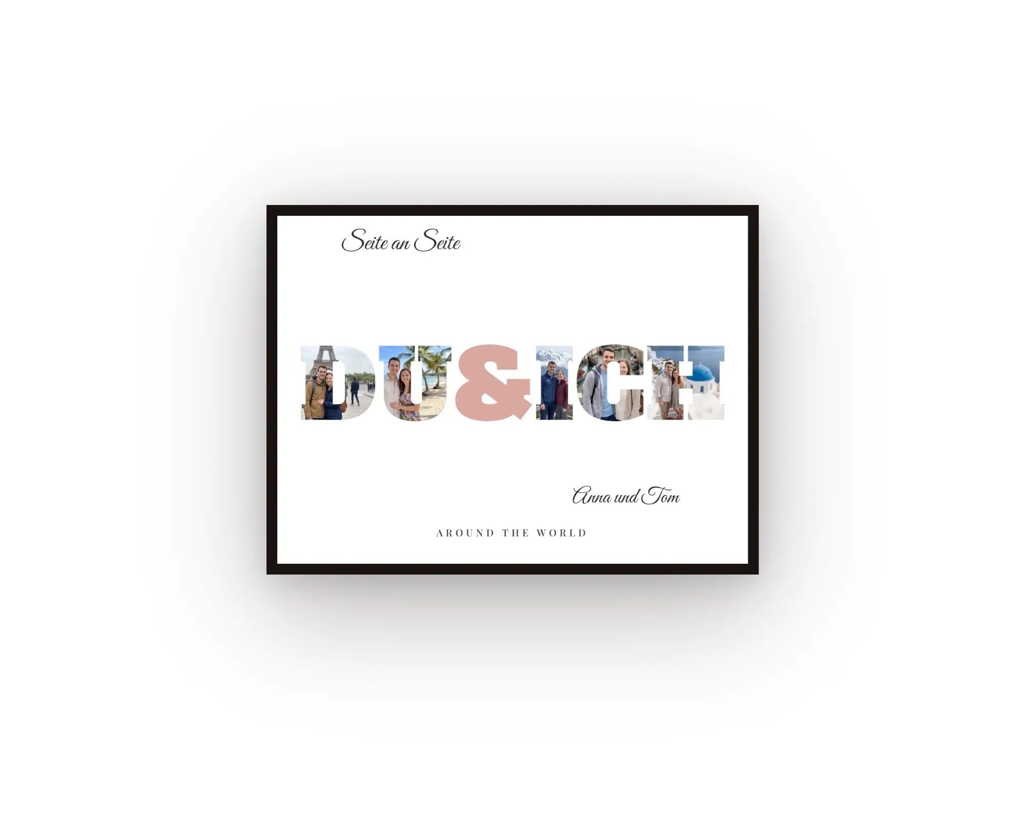 Buchstaben Poster DU&ICH
