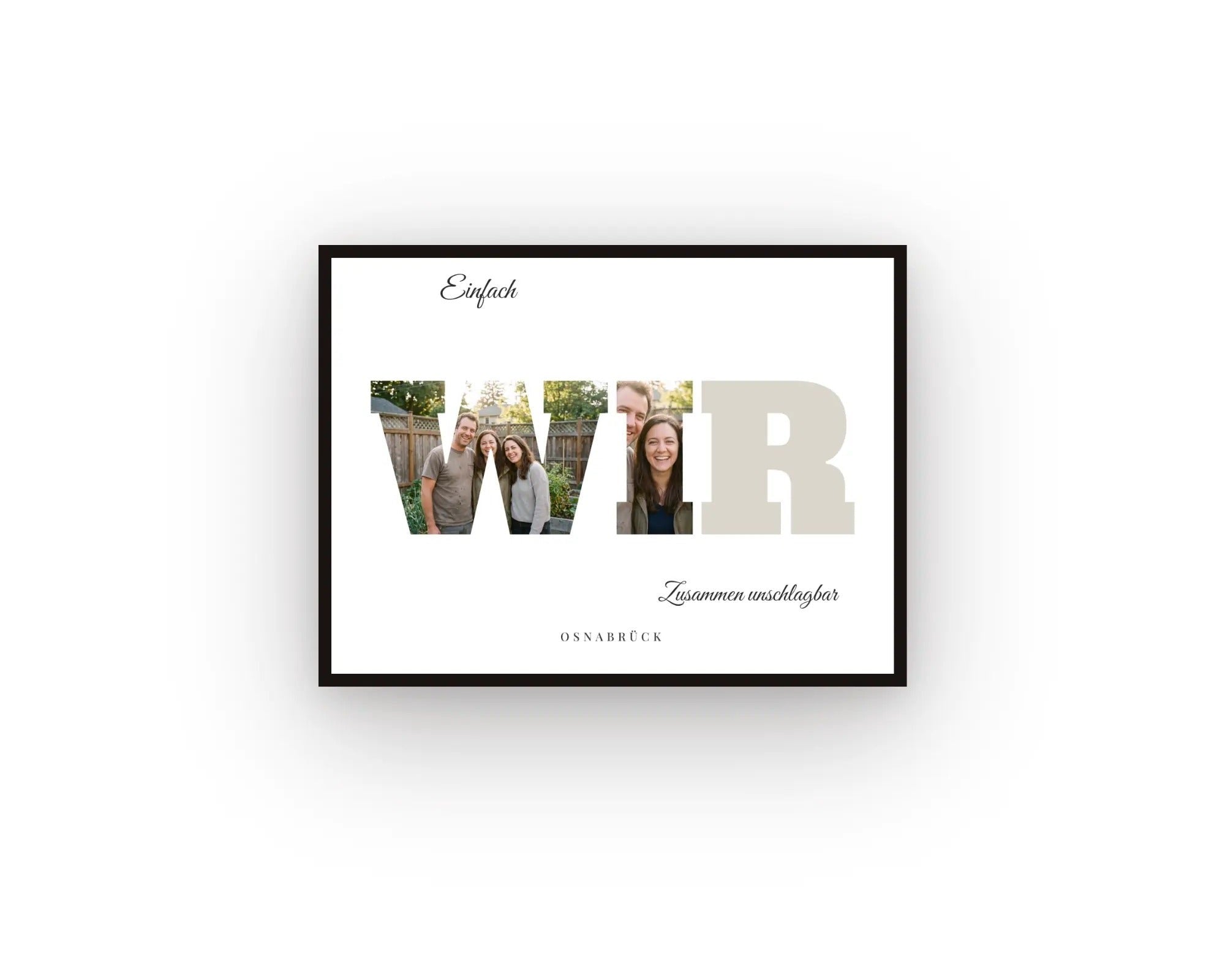Buchstaben Poster WIR