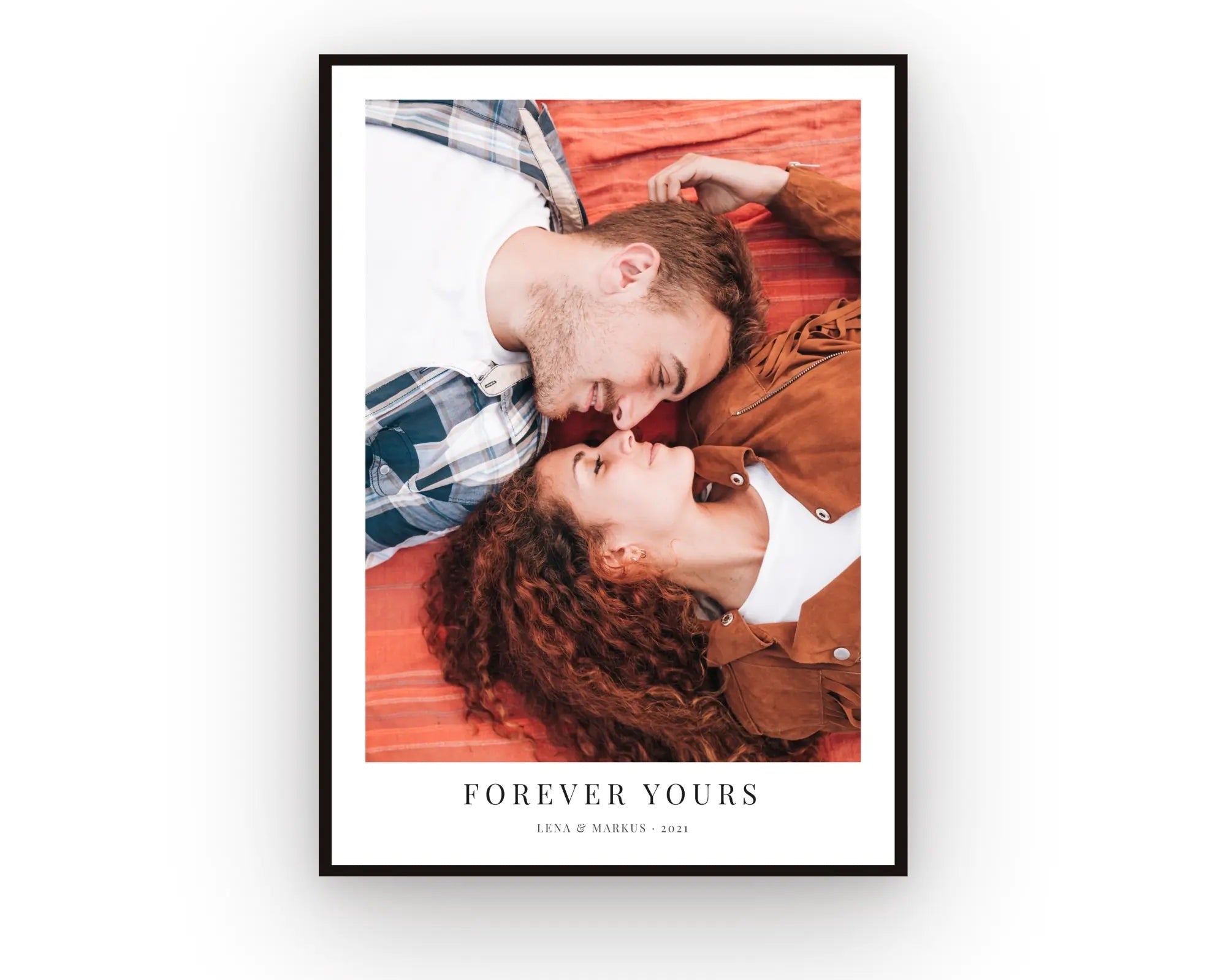 Jahrestags-Fotoposter - Personalisiertes Geschenk zum Selbstgestalten