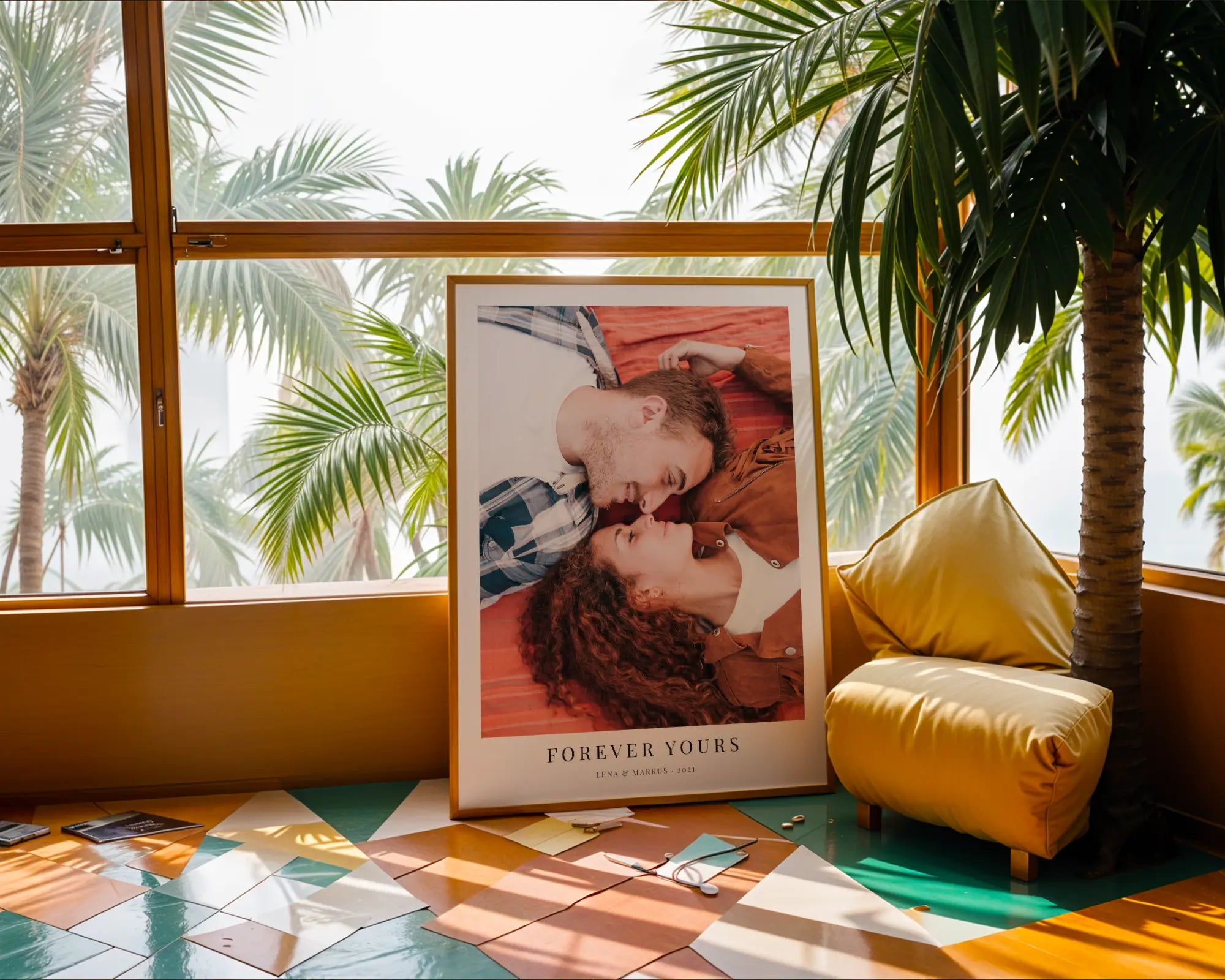 Jahrestags-Fotoposter - Personalisiertes Geschenk zum Selbstgestalten
