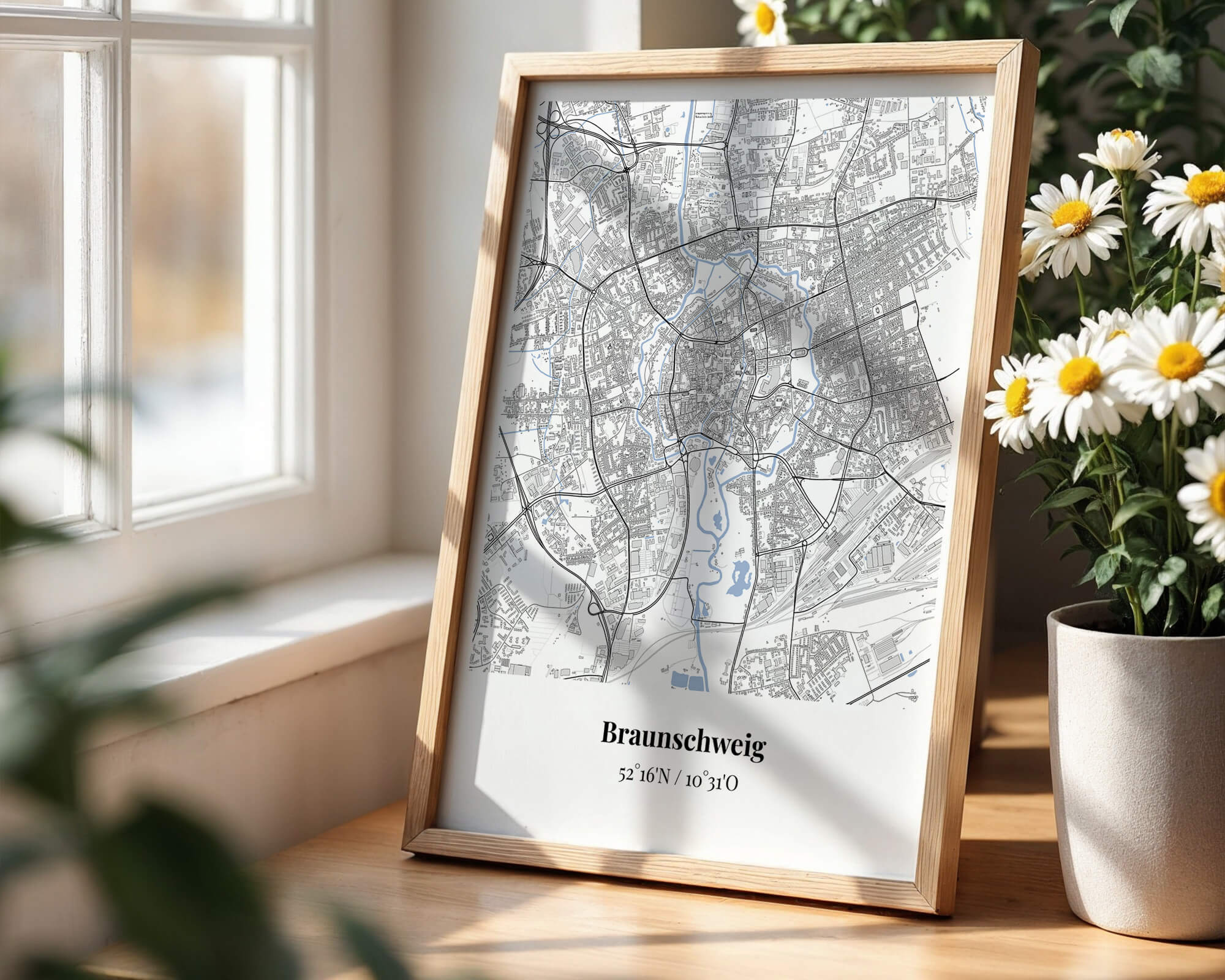 Personalisierte Stadtkarte zum Selbstgestalten