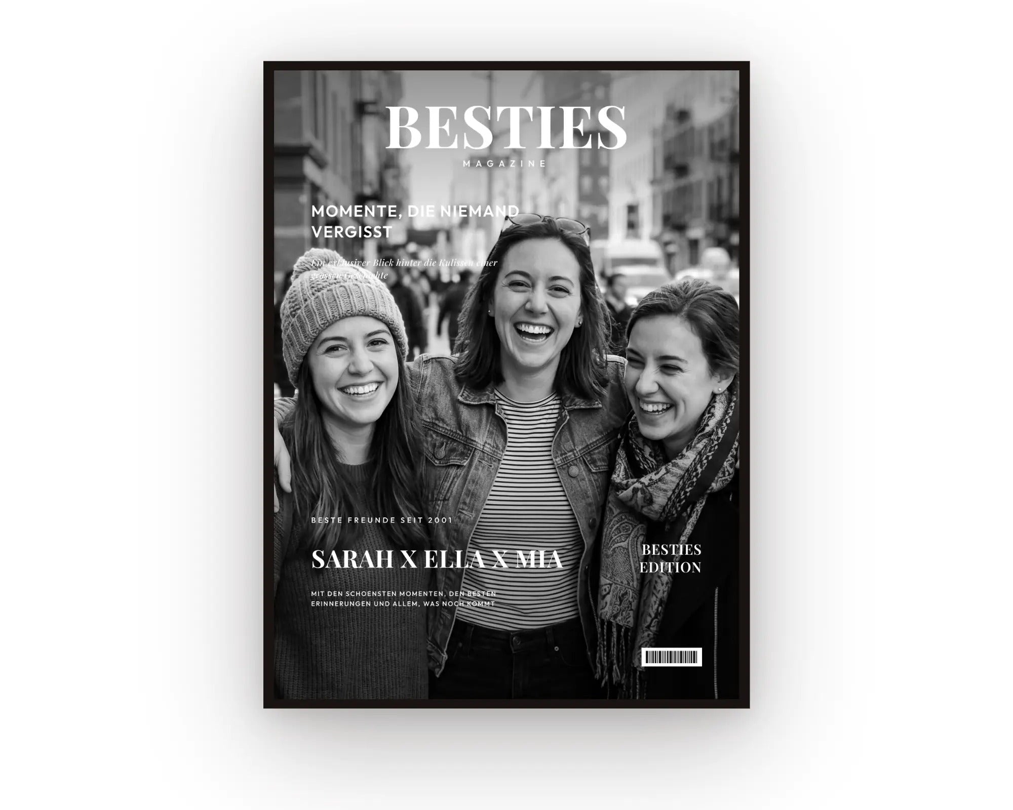 Magazin Poster Besties im Rahmen