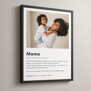 Poster im Holzrahmen