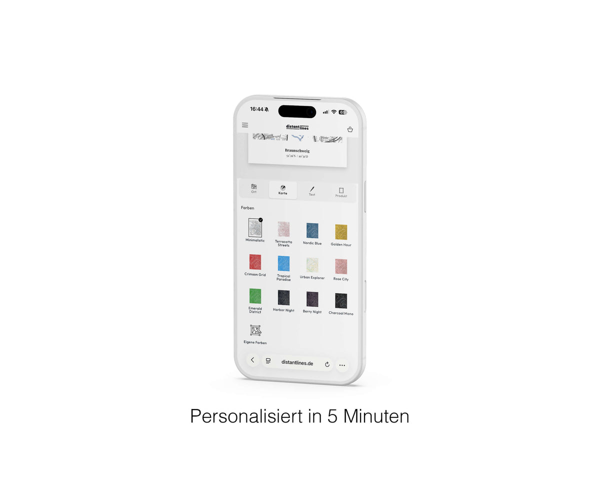 Stadtkarte personalisiert in 5 Minuten