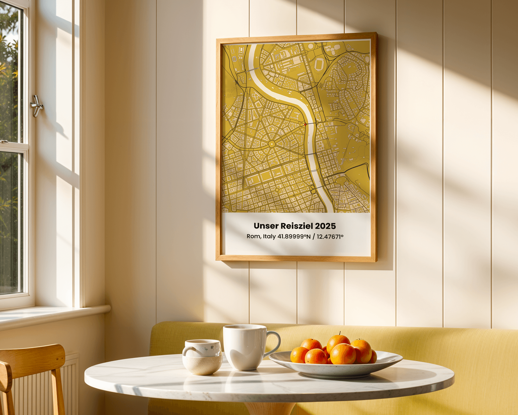 Personalisierte Stadtkarte zum Selbstgestalten