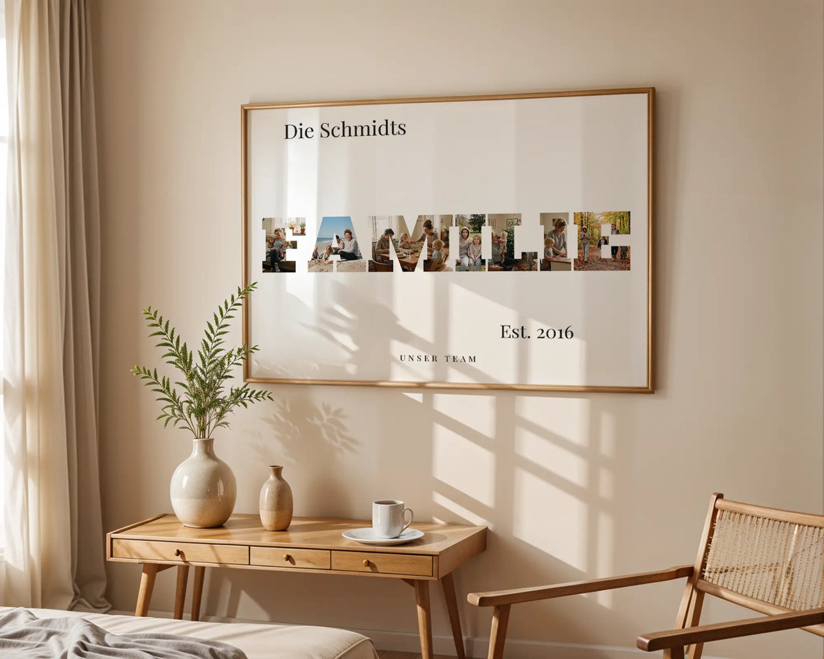 Buchstaben Poster FAMILIE