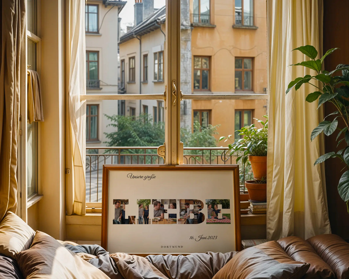 Buchstaben Poster LIEBE