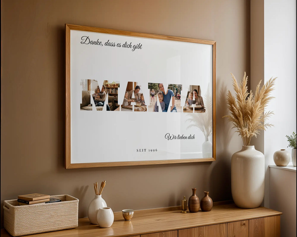 Buchstaben Poster MAMA