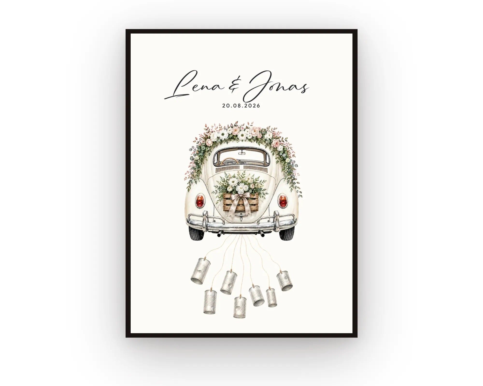 Personalisiertes Geldgeschenk zur Hochzeit – Hochzeitsauto