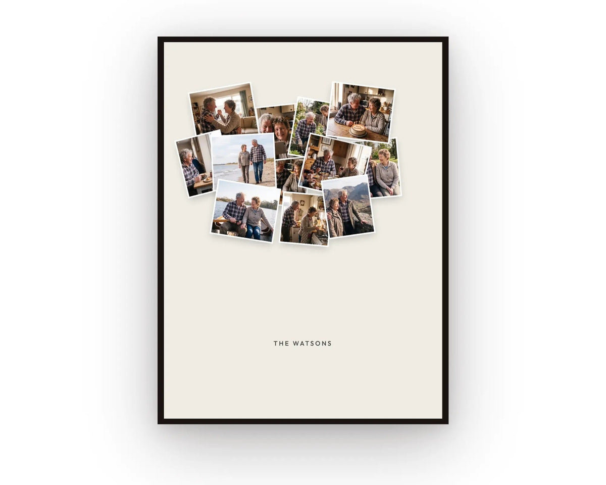 Collage Poster Herz Collage