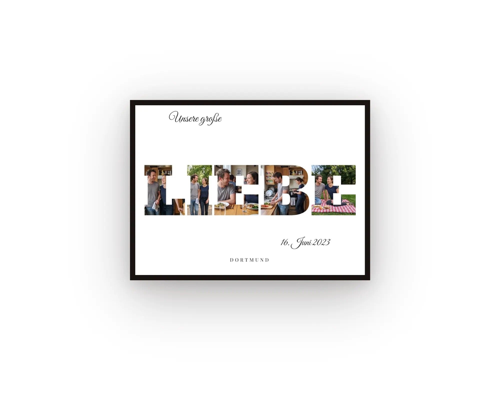 Buchstaben Poster LIEBE