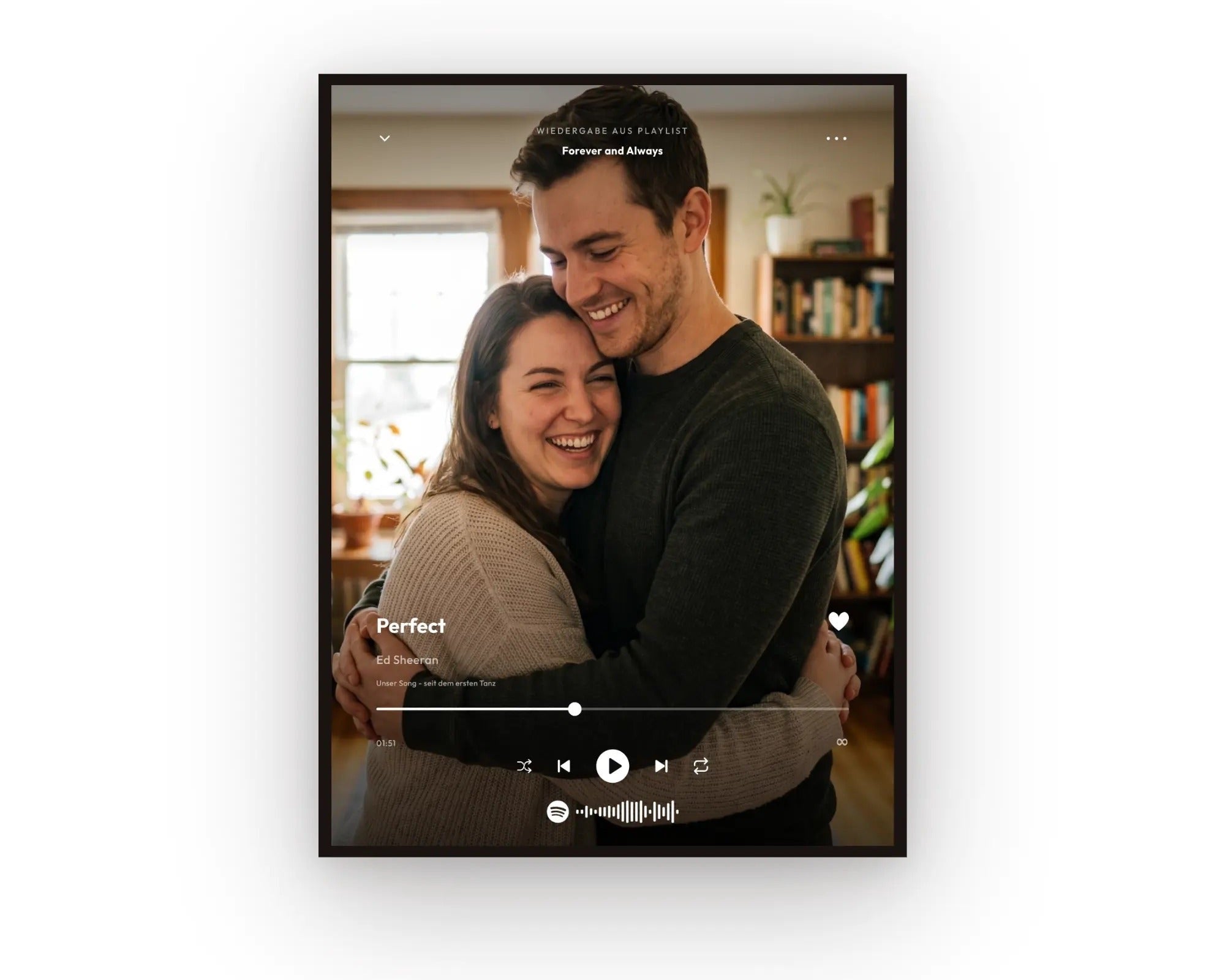 Personalisiertes Song-Poster Lieblingslied