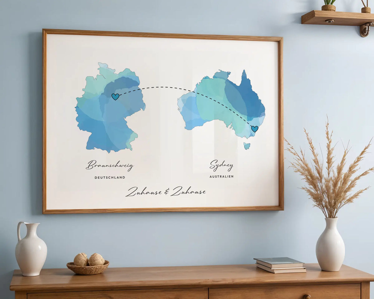 Personalisiertes Länder-Poster
