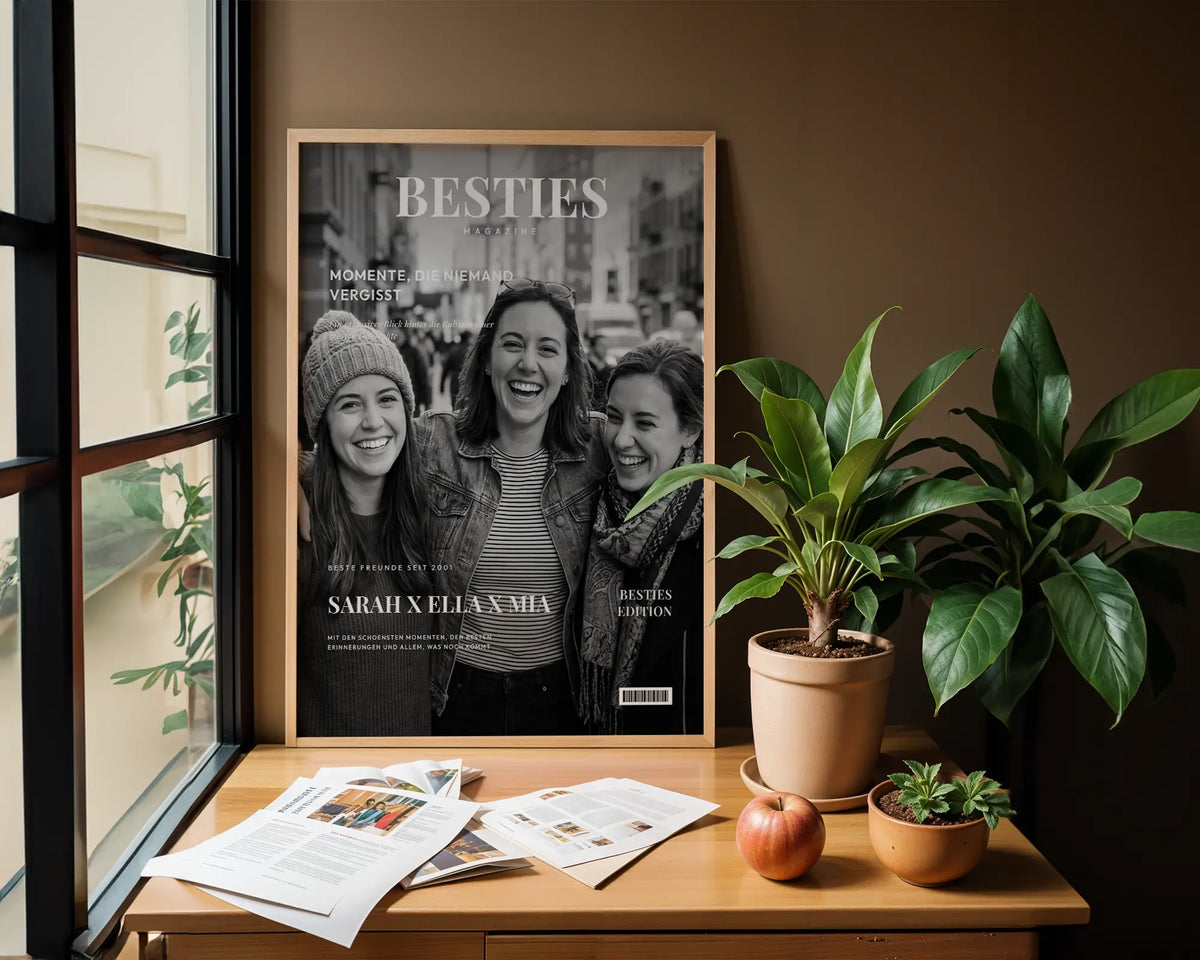 Personalisiertes Magazin-Poster Besties
