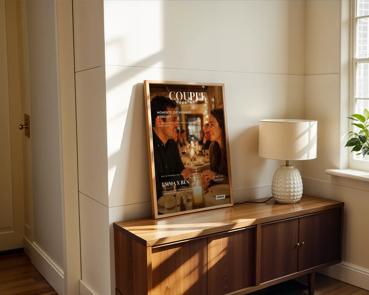 Personalisiertes Magazin-Poster Couple