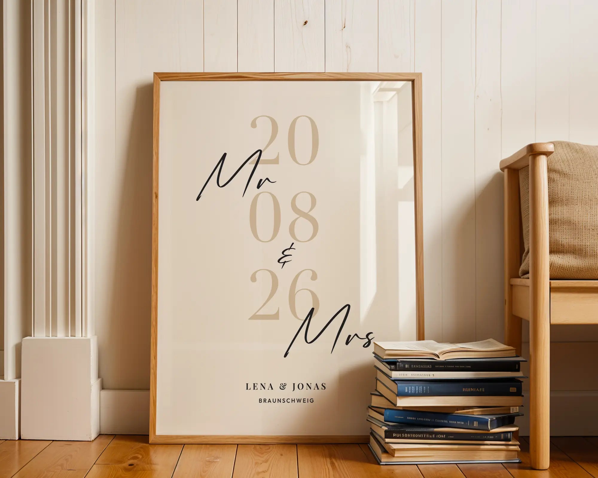 Mr & Mrs Poster im Wohnraum