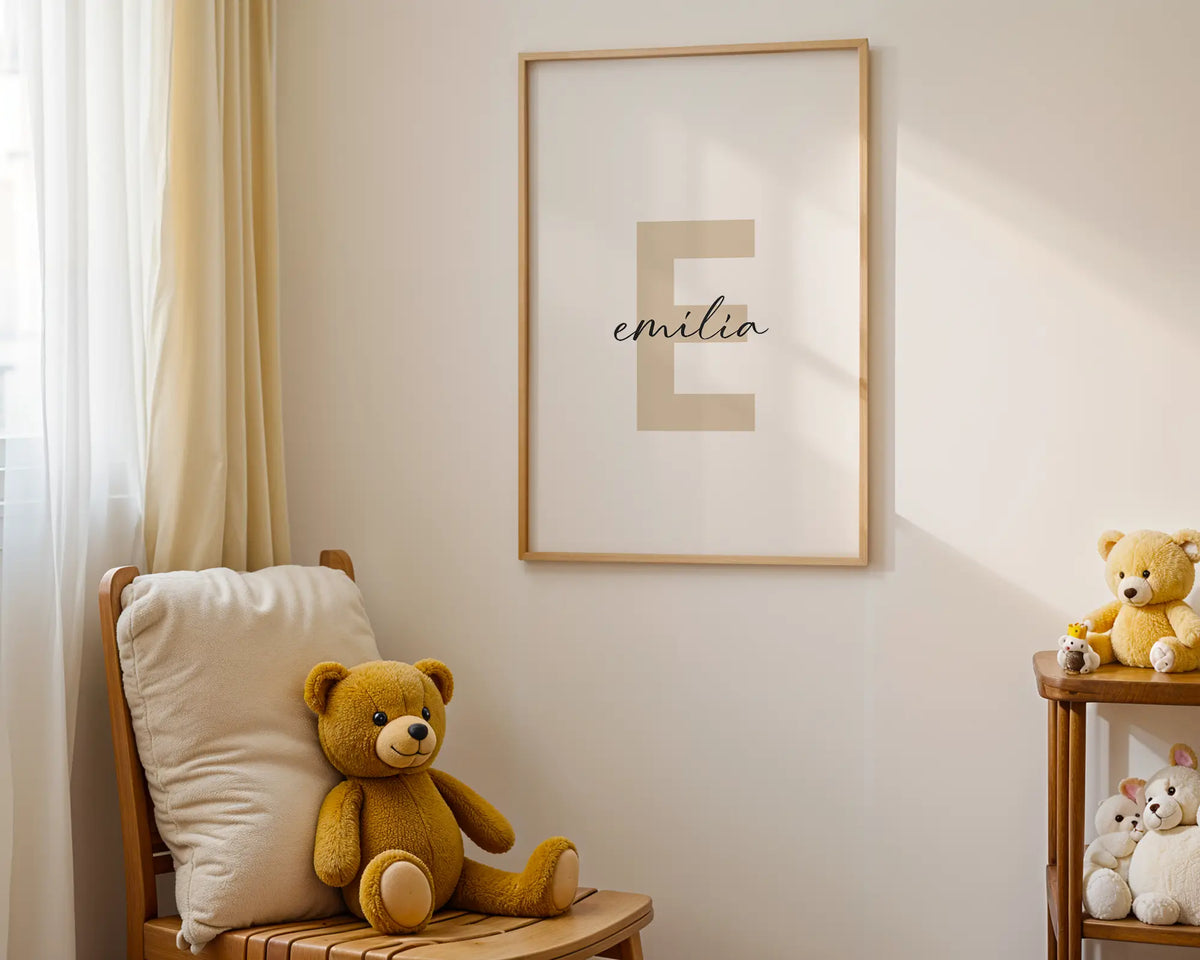 Personalisiertes Namensposter fürs Kinderzimmer